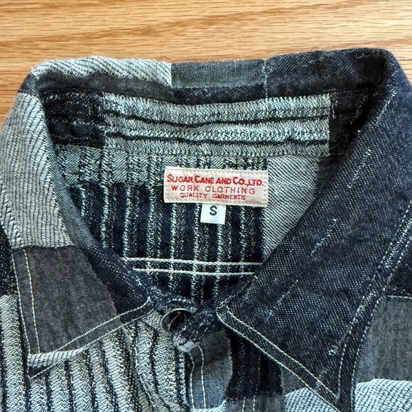 Sugar Cane & Co. SC37939 Fiction and Romance 7oz Boro Work Shirt Small - Picture 8 of 13